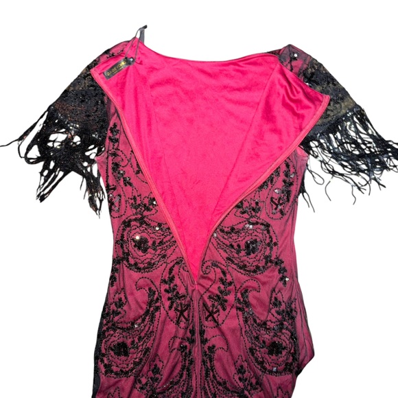 Babeyond Embellished Sequin Fringe Art Deco Dress - Picture 8 of 9